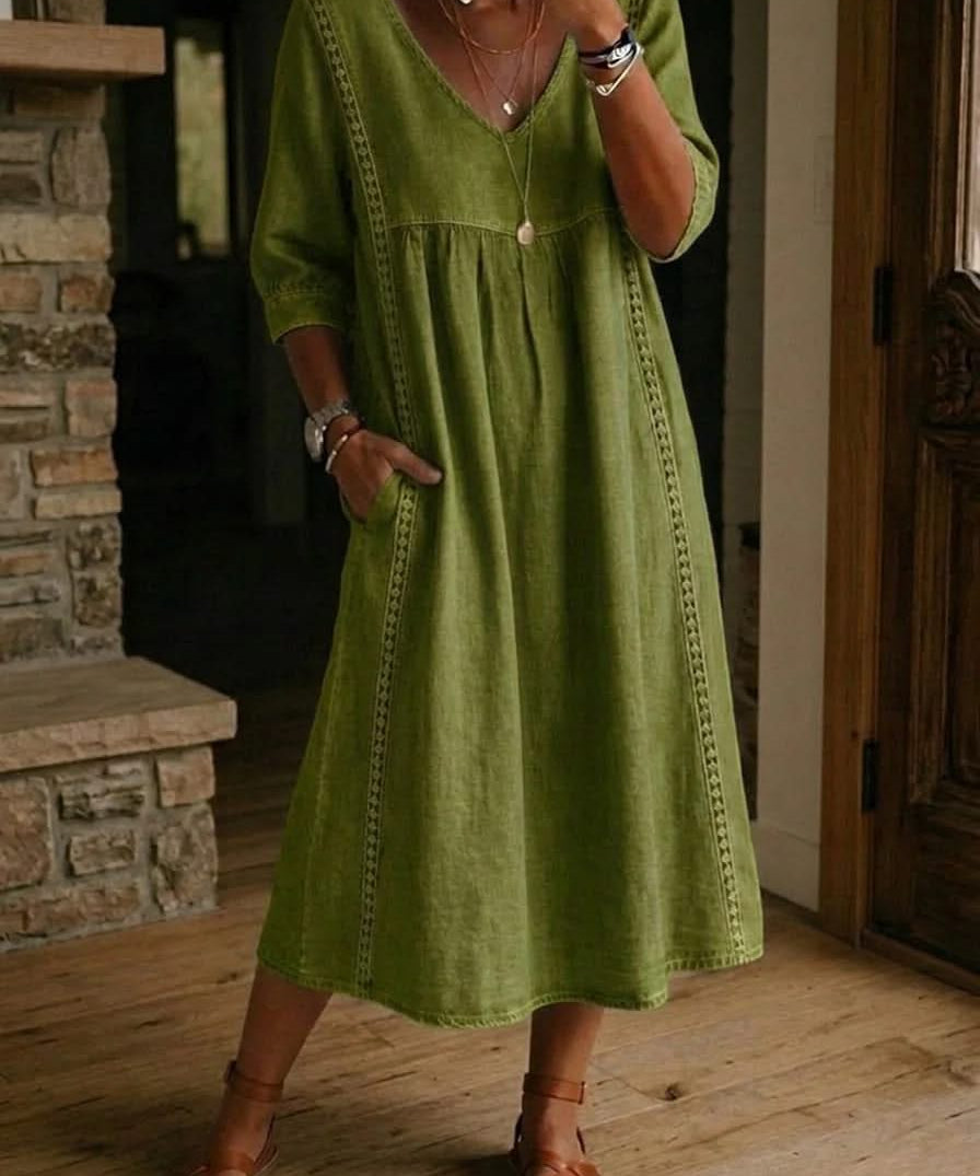 DAISY LACE TRIM DRESS