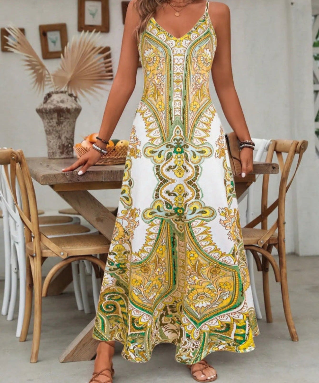 ROSARIO™ - Chic Summer Sleeveless Strap Maxi Dress