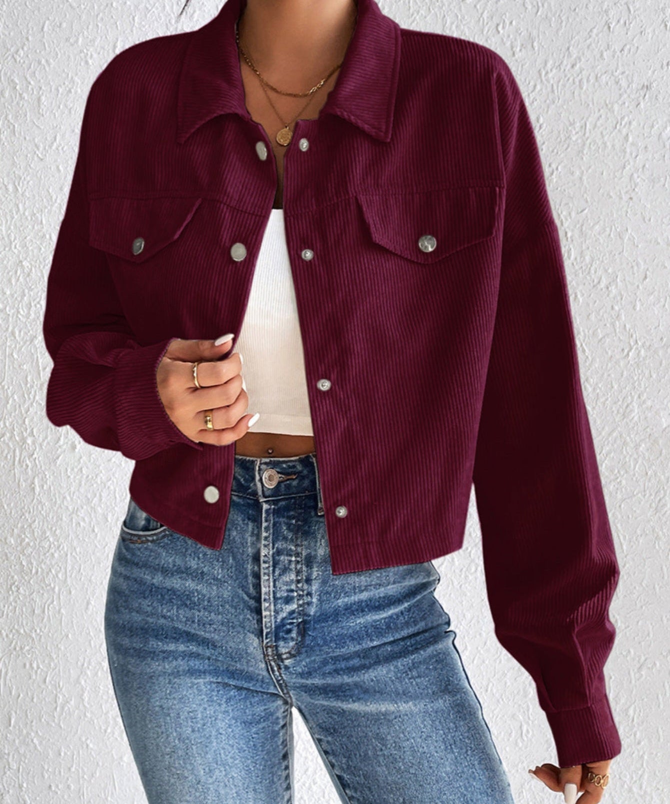 TALLULAH™ – Vintage Collared Button-Up Jacket