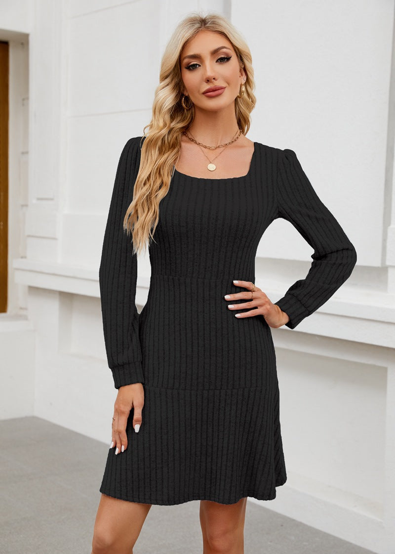 LYRA™ - Cozy Fall Babydoll Dress