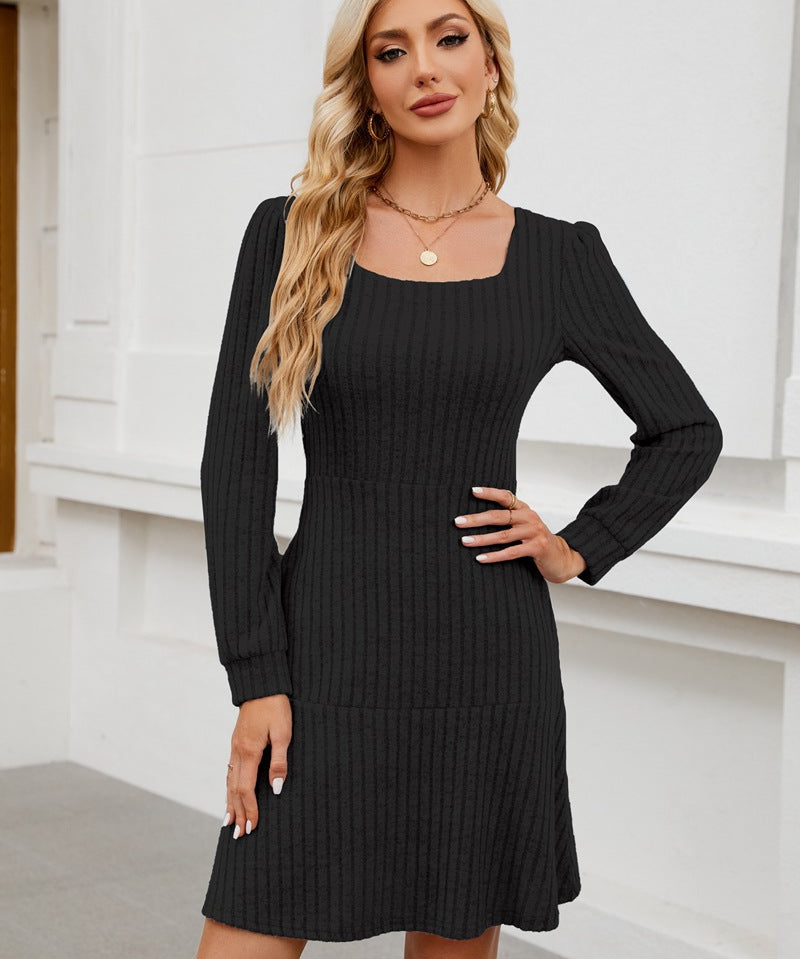 LYRA™ - Cozy Fall Babydoll Dress