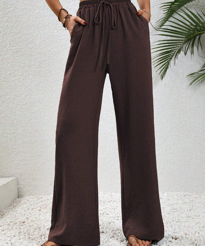 NIKU™ - Casual Wide Leg Drawstring Pants