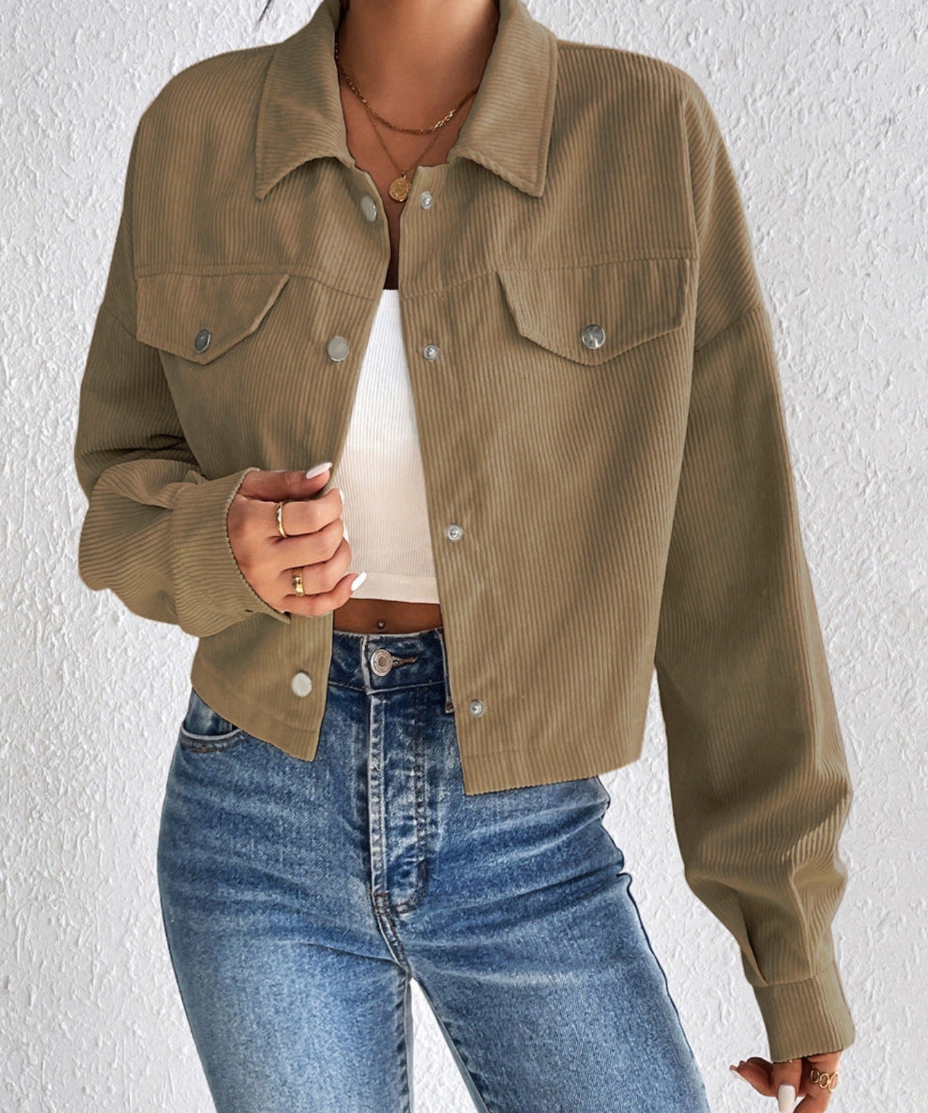 TALLULAH™ – Vintage Collared Button-Up Jacket