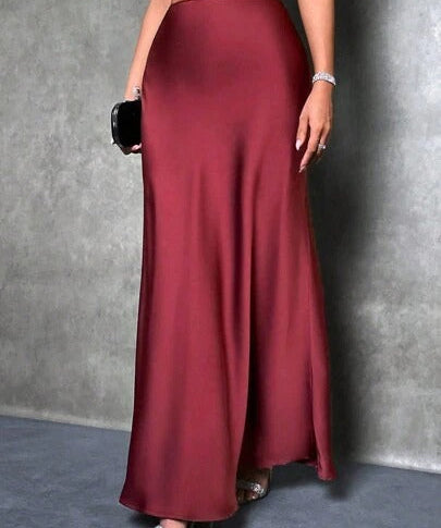 FIONA™ - Satin High-Waist Skirt