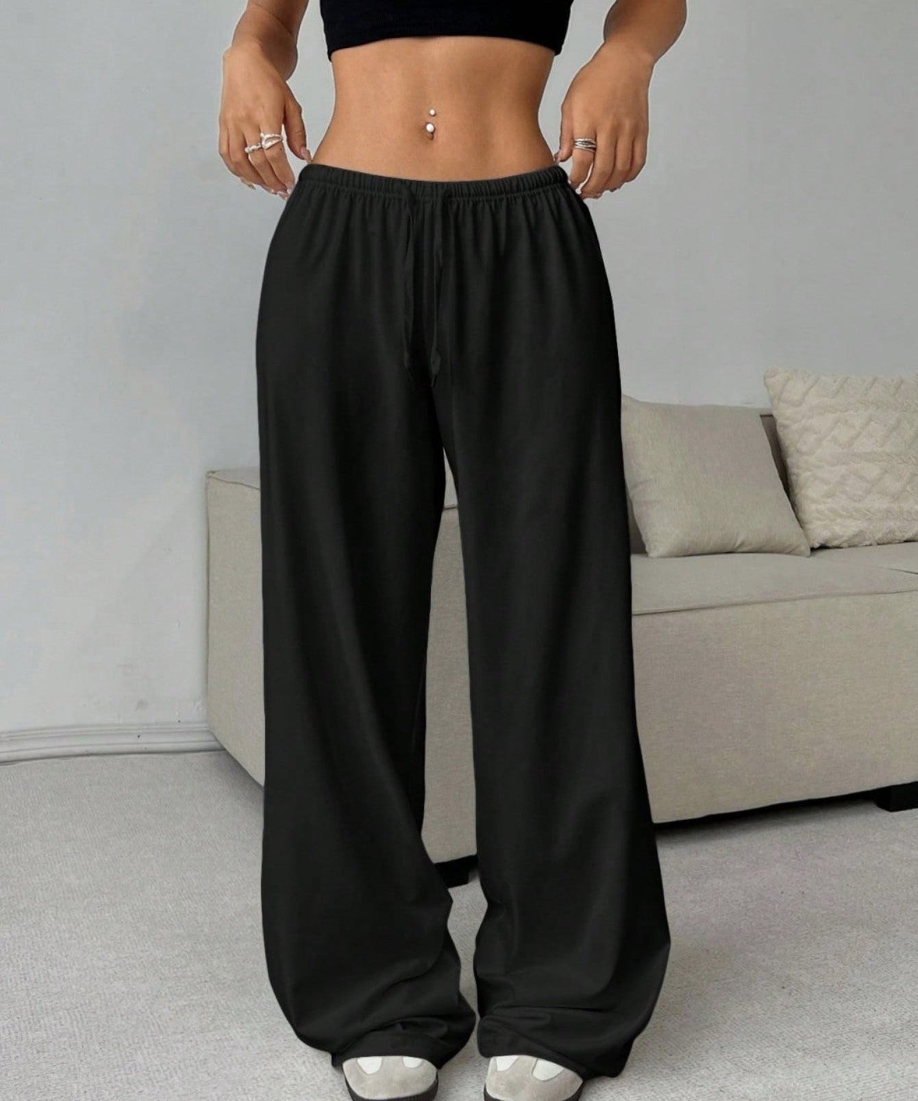 QOVELA™ - Casual Adjustable String Wide Leg Pants