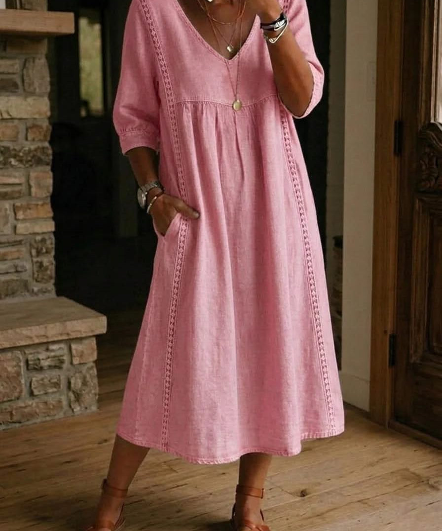 DAISY LACE TRIM DRESS