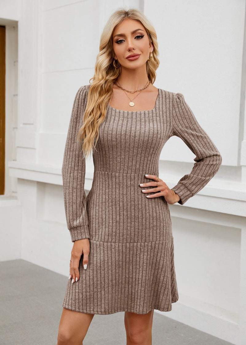 LYRA™ - Cozy Fall Babydoll Dress