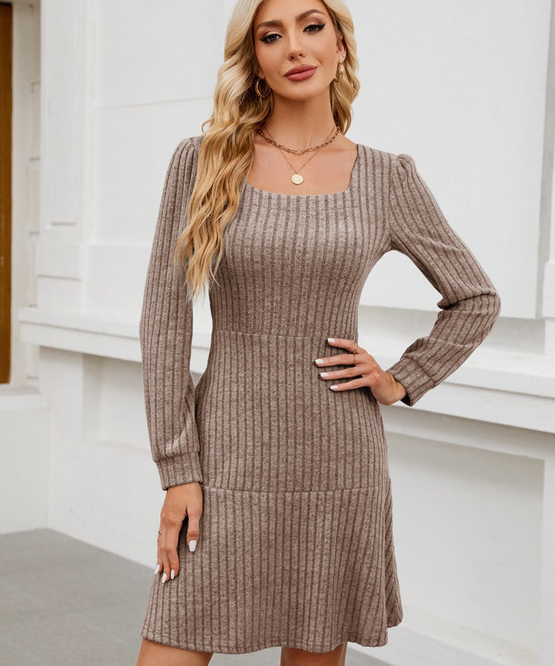 LYRA™ - Cozy Fall Babydoll Dress