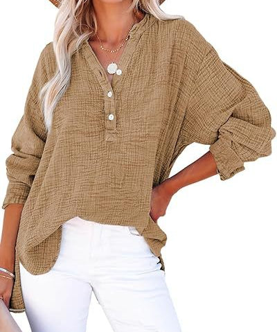 AYLA™ – Casual V-Neck Blouse