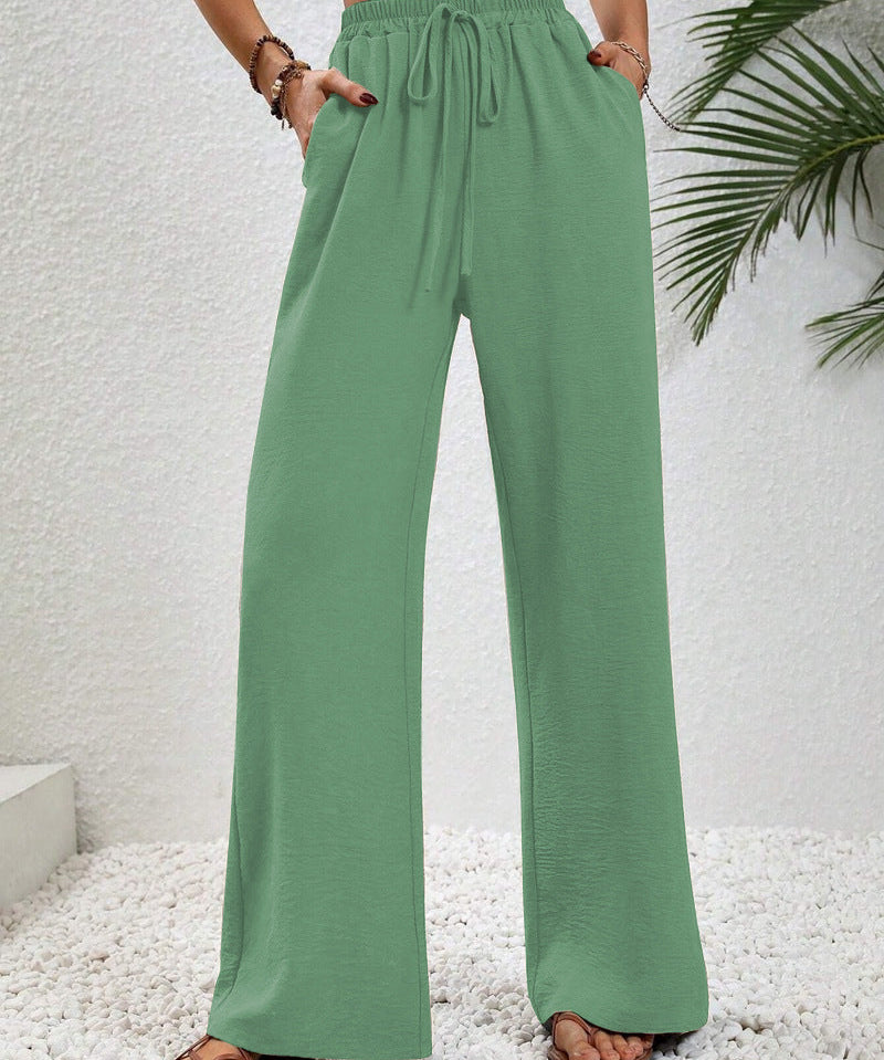 NIKU™ - Casual Wide Leg Drawstring Pants