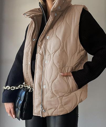 DARCY™ - Chic Lightweight Button-Up Puffer Vest