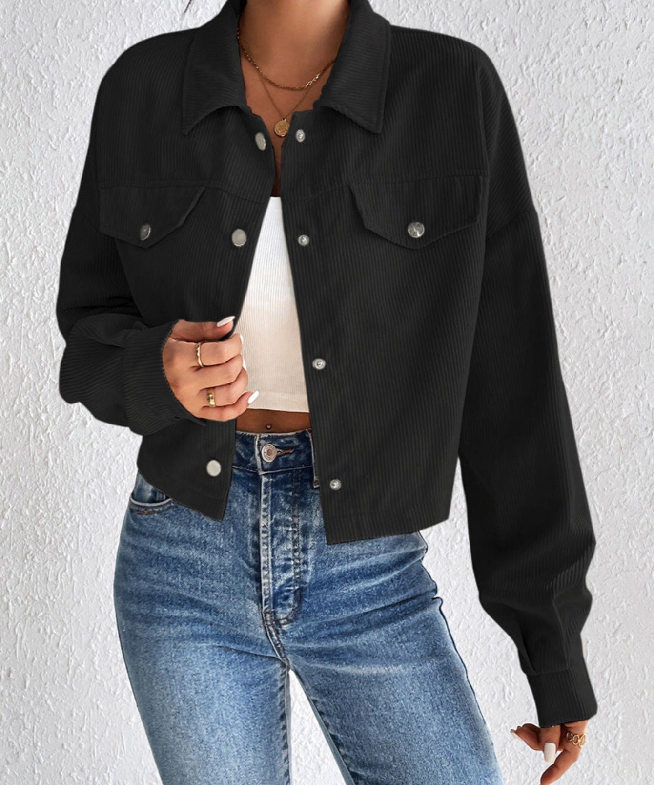 TALLULAH™ – Vintage Collared Button-Up Jacket