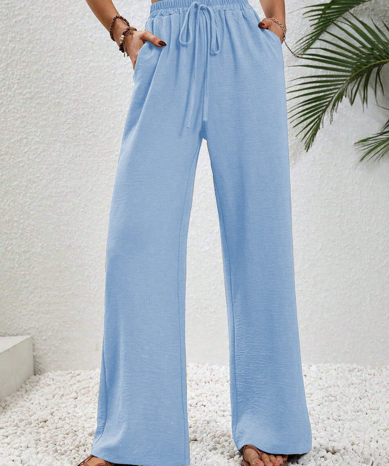 NIKU™ - Casual Wide Leg Drawstring Pants