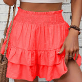 GAIL™ - Casual Ruffle Tiered Boho Shorts