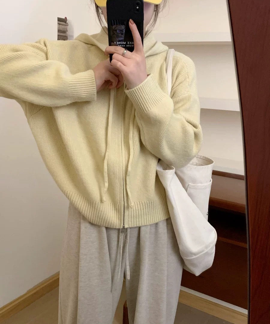ARLENE™ – Cozy Long Sleeve Hooded Cardigan