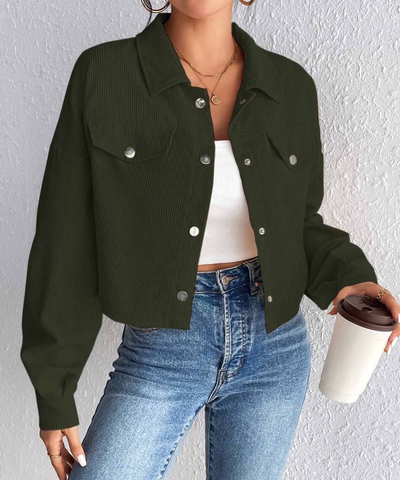 TALLULAH™ – Vintage Collared Button-Up Jacket