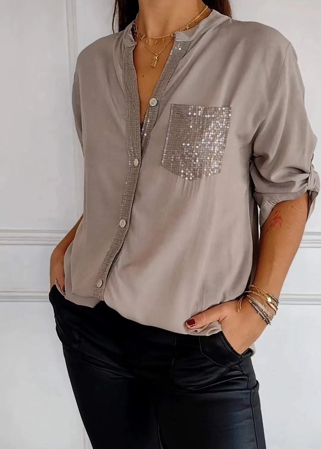 DANICA™ -  Sequin Detailed Blouse