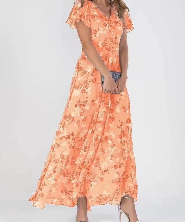 BRENDA™ – Flowing Floral Maxi Dress