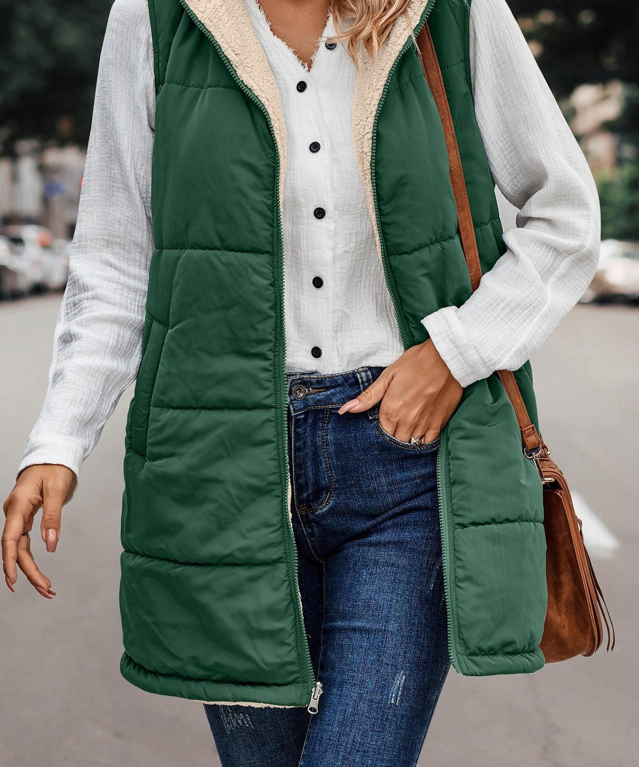 MISHELLE™ - Reversible Warm Hooded Vest