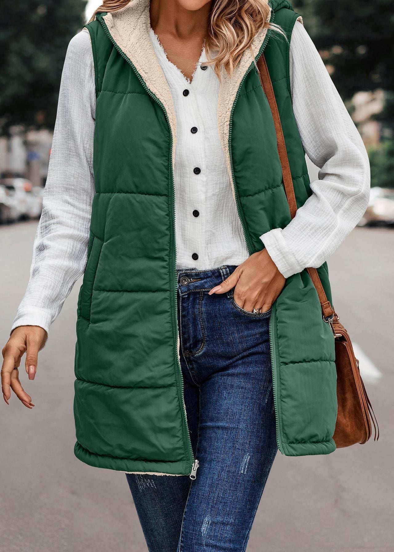 MISHELLE™ - Reversible Warm Hooded Vest