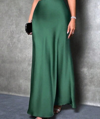 FIONA™ - Satin High-Waist Skirt