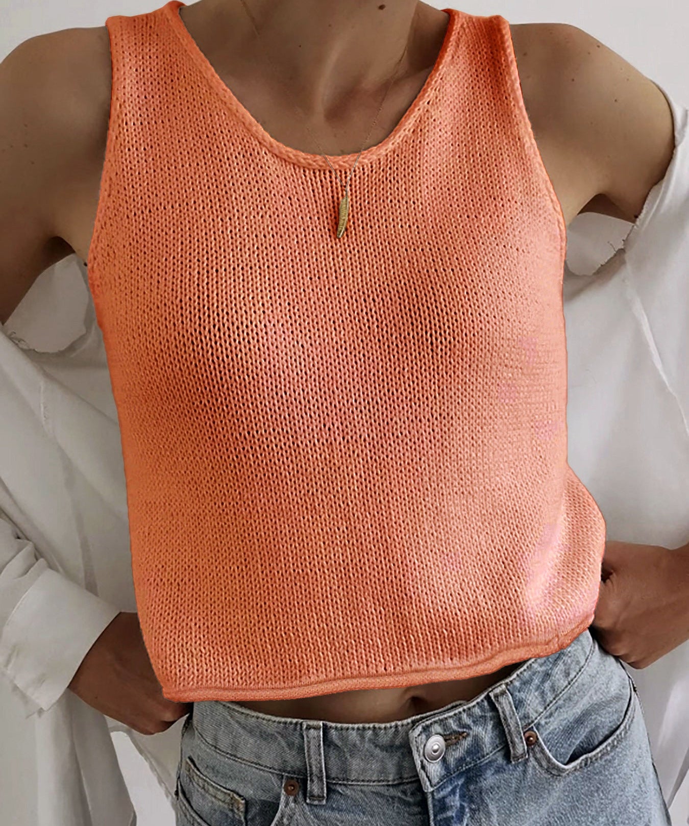 KAREEM™ - Casual Round Neck Vest Pullover Top