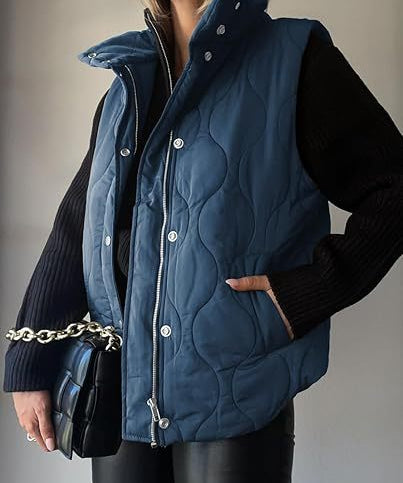 DARCY™ - Chic Lightweight Button-Up Puffer Vest