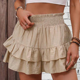 GAIL™ - Casual Ruffle Tiered Boho Shorts