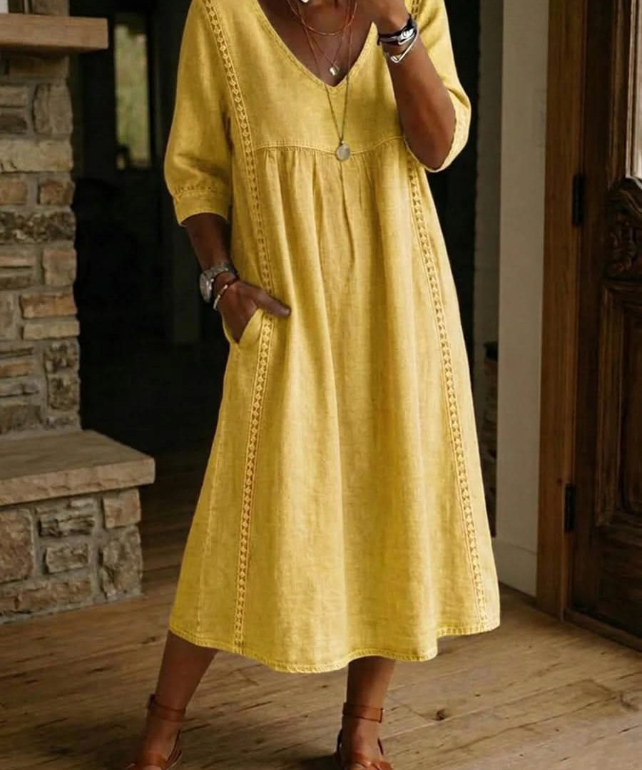 DAISY LACE TRIM DRESS