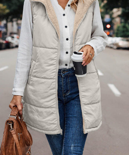 MISHELLE™ - Reversible Warm Hooded Vest