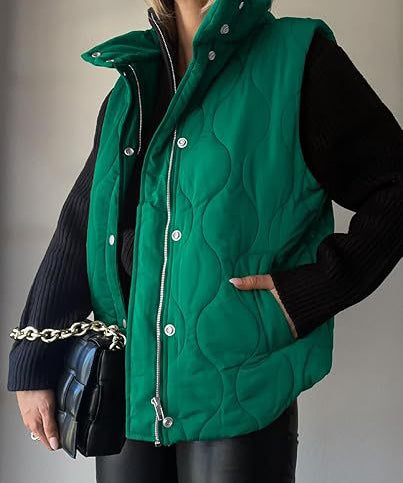 DARCY™ - Chic Lightweight Button-Up Puffer Vest