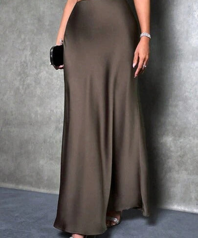 FIONA™ - Satin High-Waist Skirt