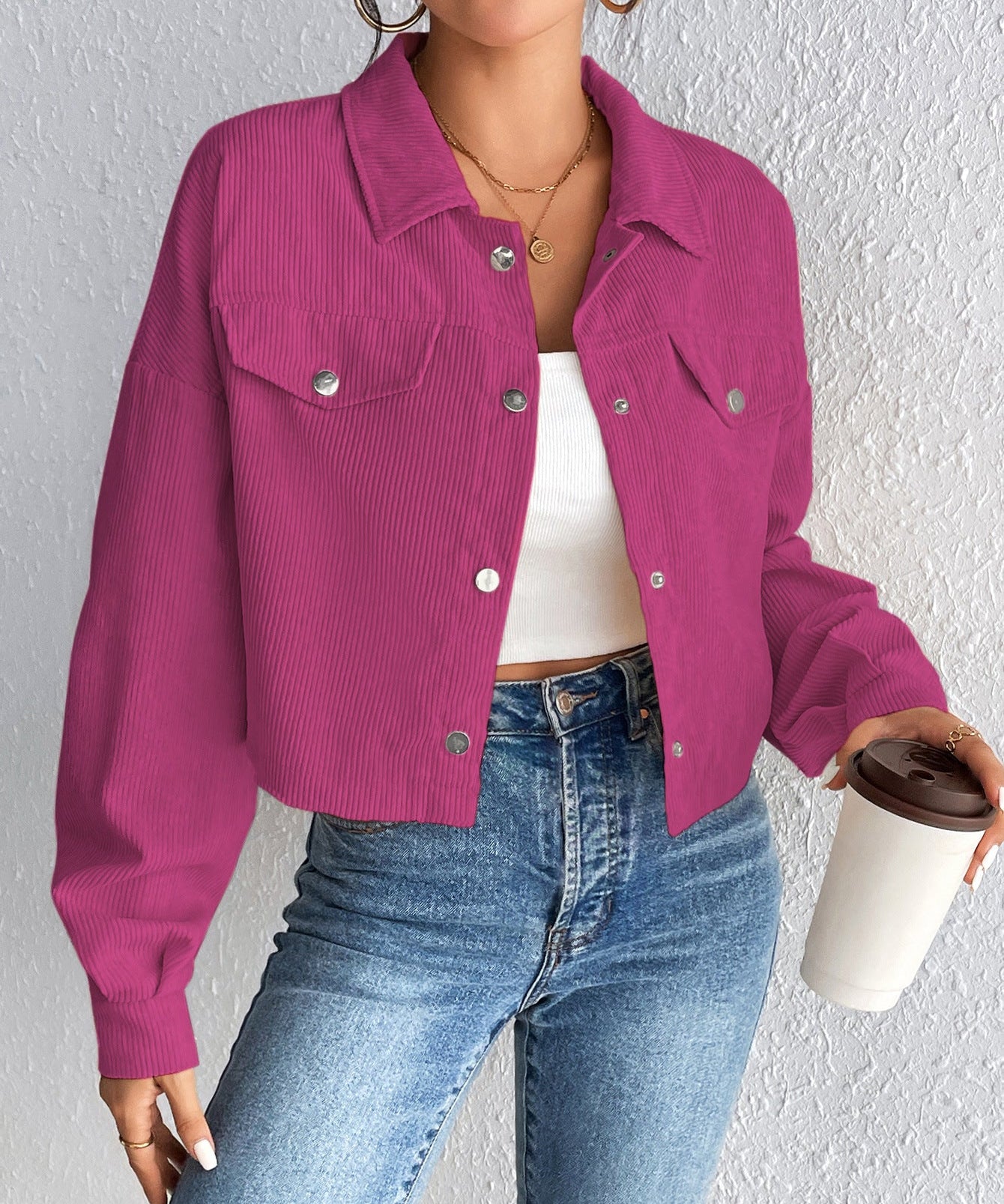 TALLULAH™ – Vintage Collared Button-Up Jacket