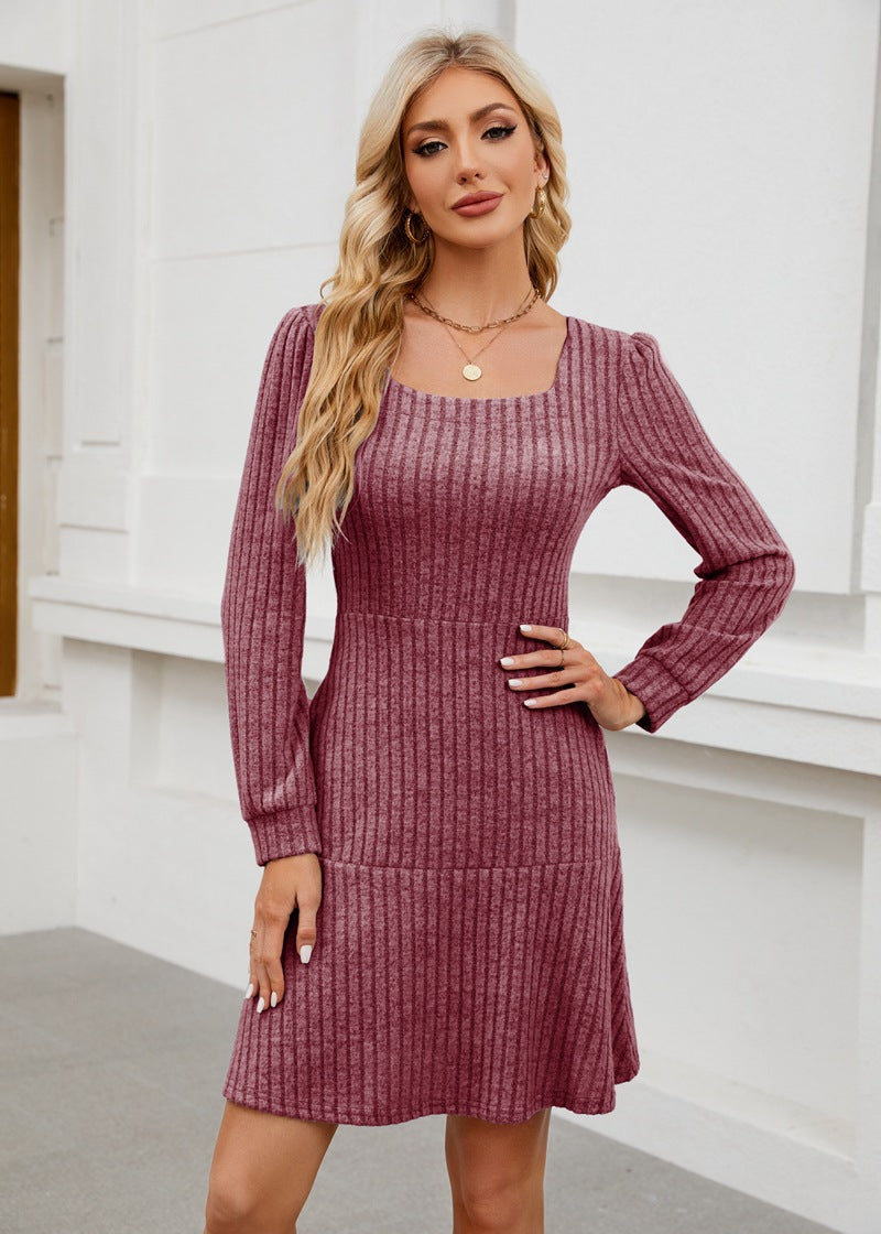 LYRA™ - Cozy Fall Babydoll Dress