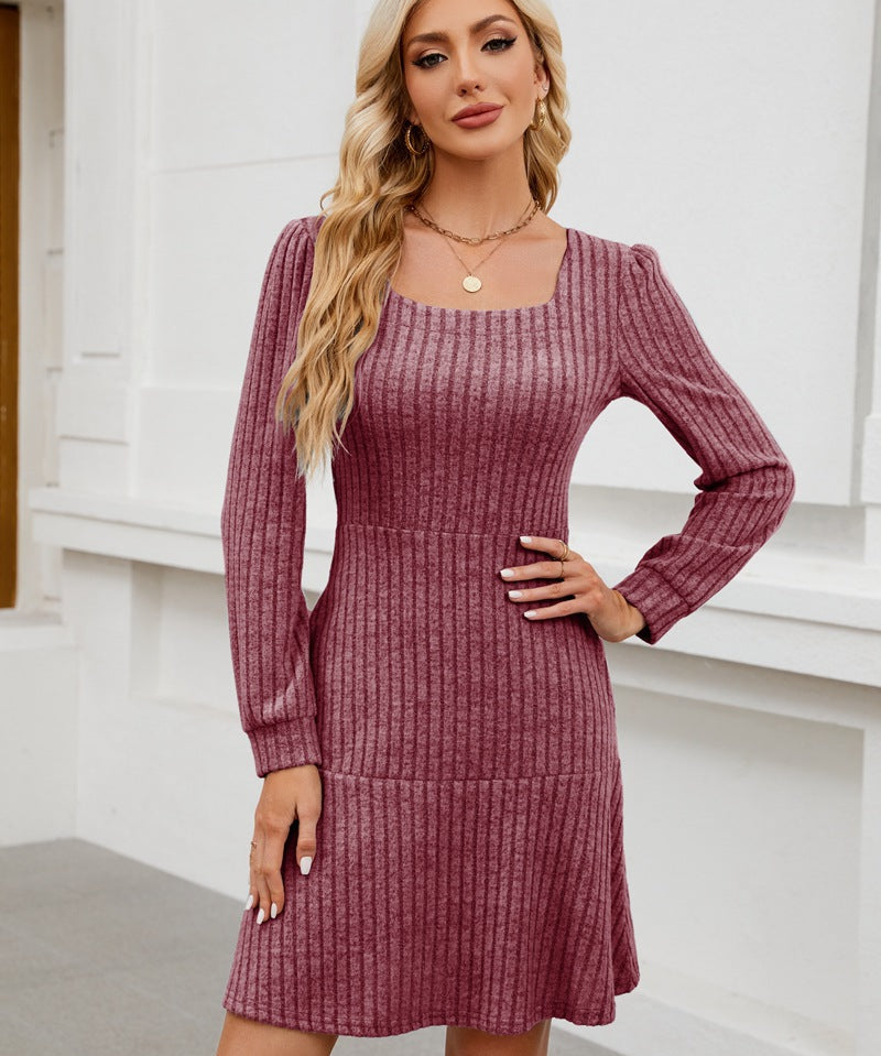 LYRA™ - Cozy Fall Babydoll Dress