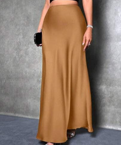 FIONA™ - Satin High-Waist Skirt