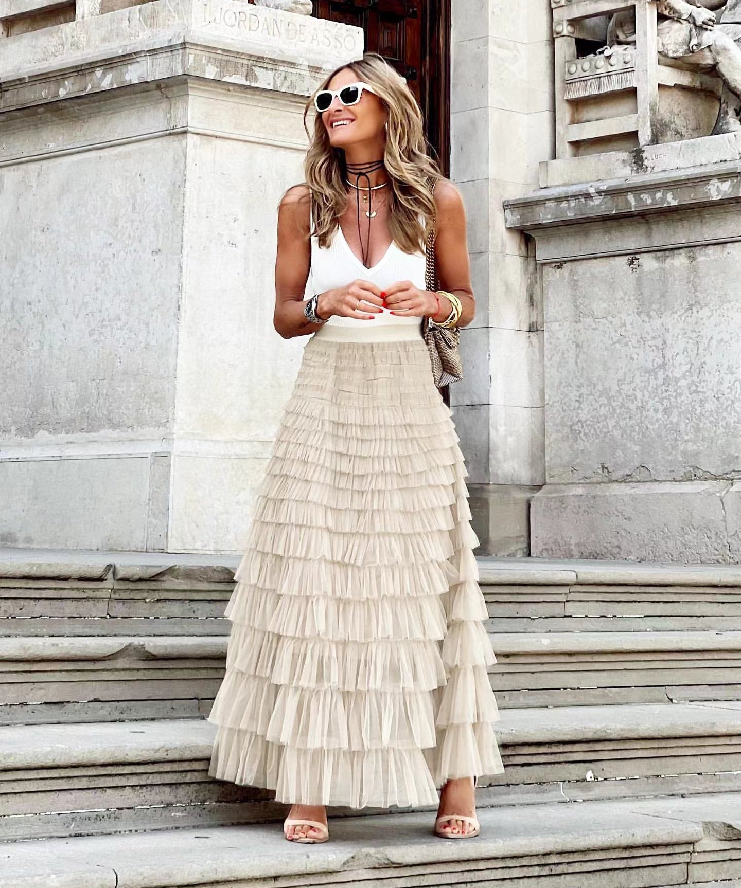 JOAN™ - Elegant Maxi Layered Cake Skirt