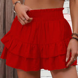 GAIL™ - Casual Ruffle Tiered Boho Shorts