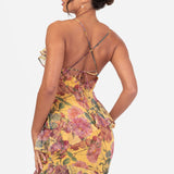 Anaya With Love Recycled Floral Strappy Ruffled Maxi Dress