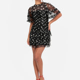 Anaya With Love Recycled Polka Dot Gathered Mini Dress