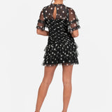 Anaya With Love Recycled Polka Dot Gathered Mini Dress