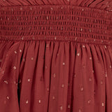 Anaya With Love Recycled Chilli Red Plunge Neck Waterfall Ruffle Maxi Dress