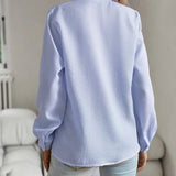 AURORA RUFFLE LONG SLEEVE SHIRT