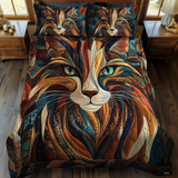 3-Piece Quilted Bed Set - With Soft Purring Sound