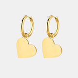 Romina – Minimalist Pure Heart Hoop Earrings