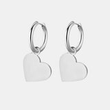 Romina – Minimalist Pure Heart Hoop Earrings