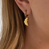 Rylie – Mini Croissant Charm Hoop Earrings