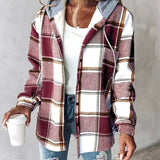 HIGHLAND PLAID HOODED COAT