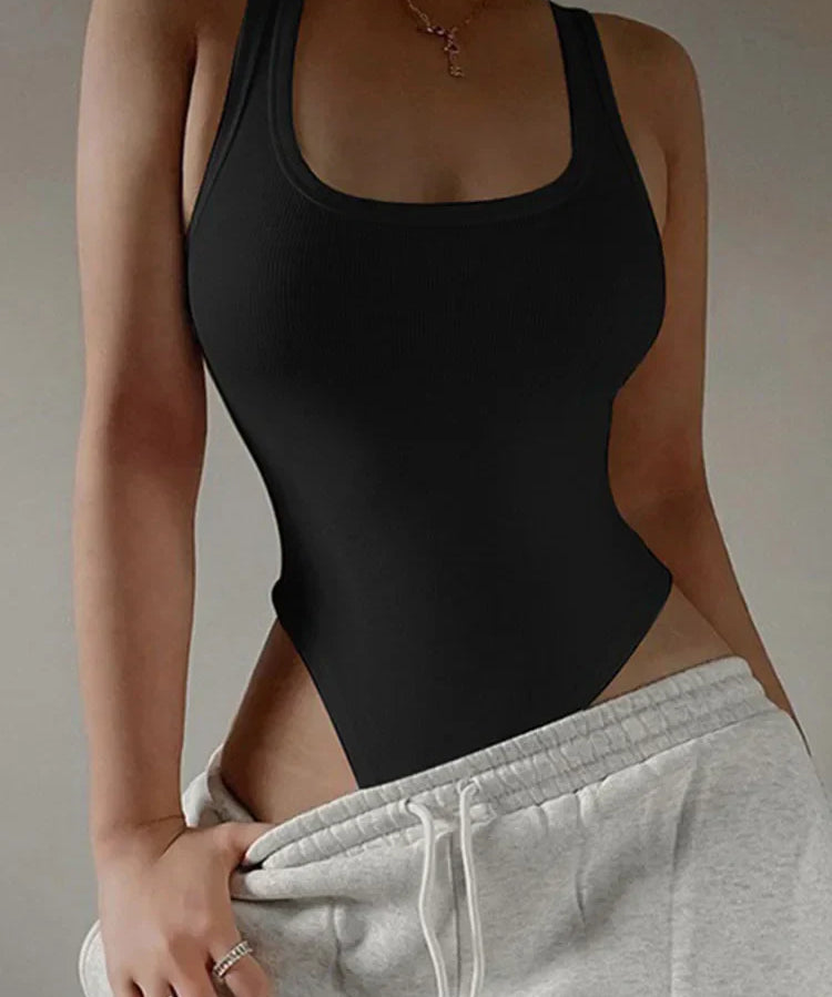 NADÈGE™ – Casual Sleeveless Bodysuit