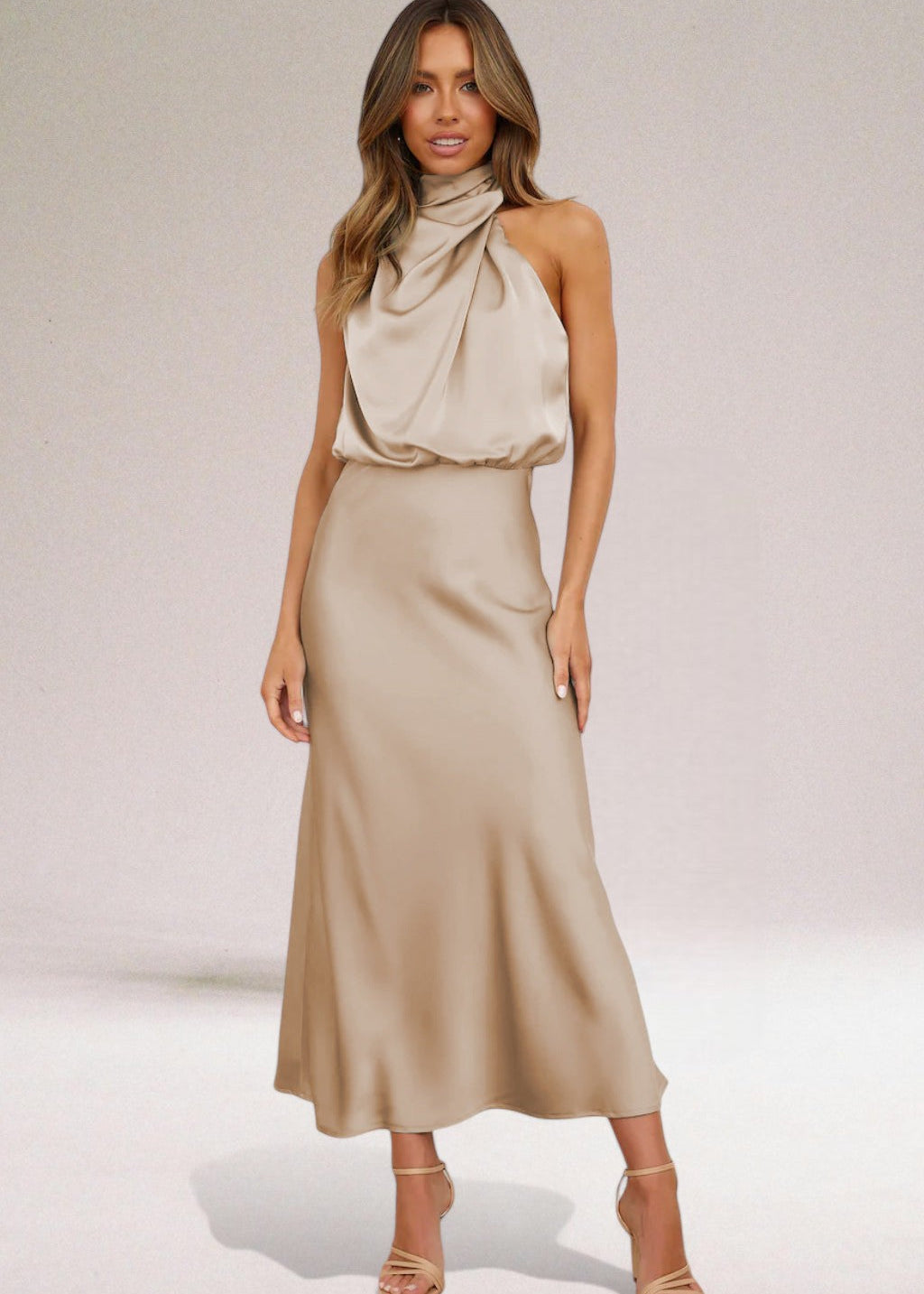 ELARA™ - Elegant Satin Evening Dress